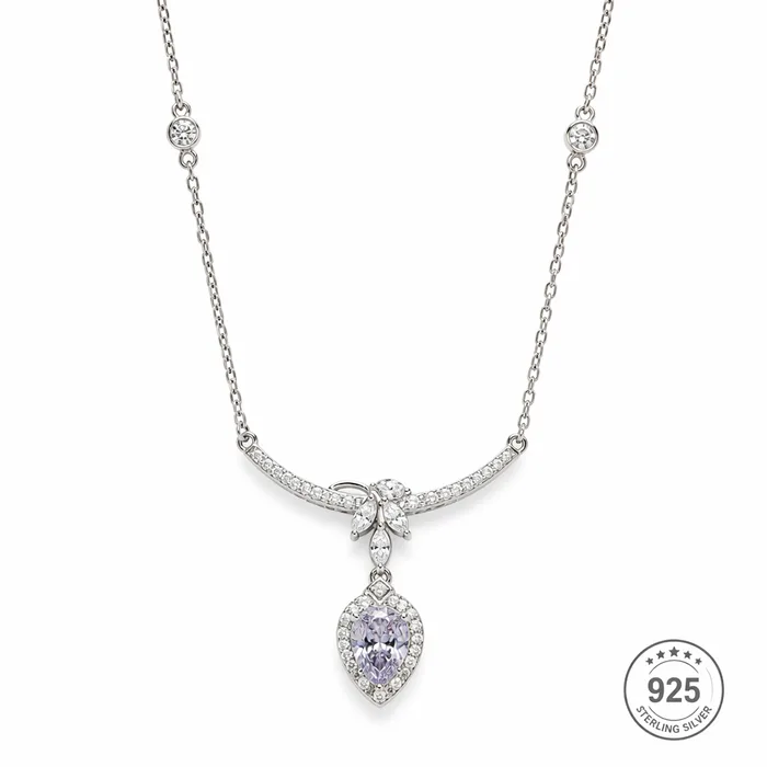 Baby Pink Drop Necklace