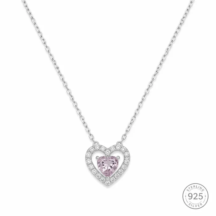 Blush Heart Necklace