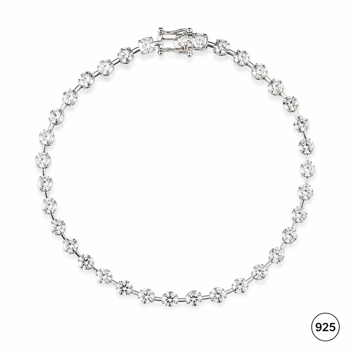 Round Solitaire Tennis Bracelet
