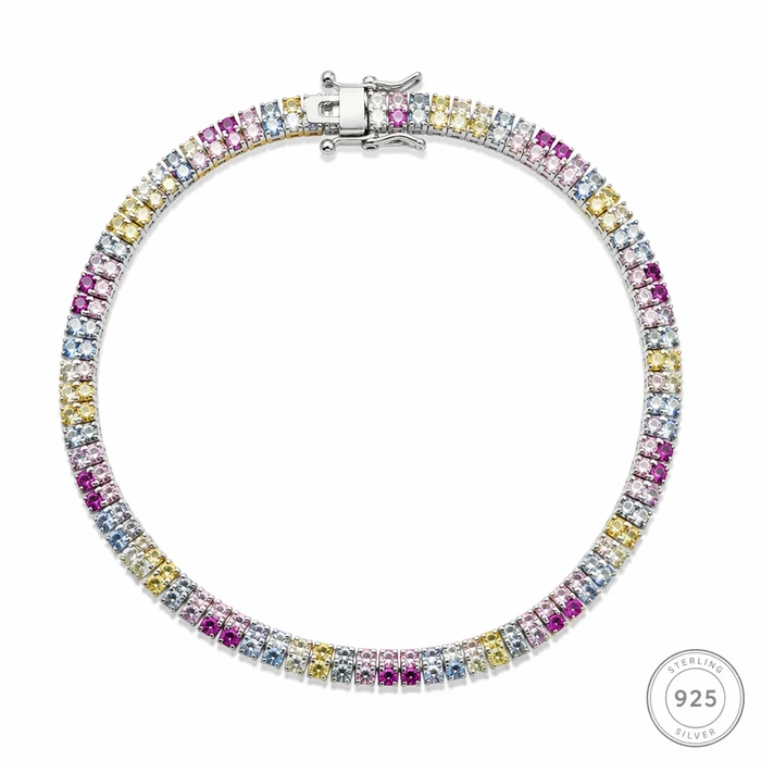 Rainbow Classic Tennis Bracelet