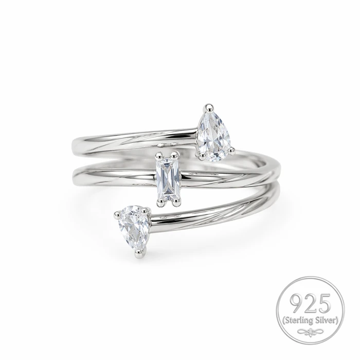 Open Wrap Marquise Ring