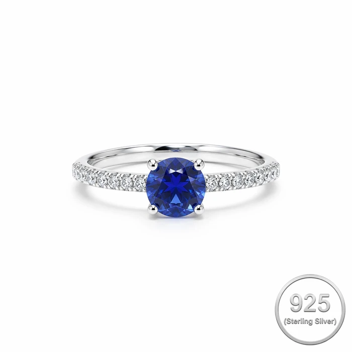 Blue Sapphire Solitaire Ring