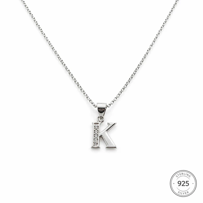 Initial K Necklace