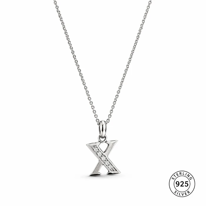 Initial X Necklace