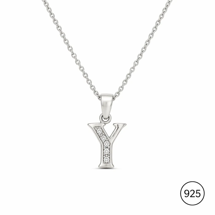 Initial Y Necklace
