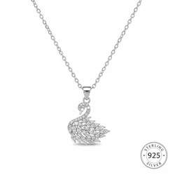 Crystal Swan Necklace