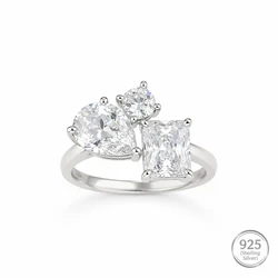 Princess Cut Three Stone Ring