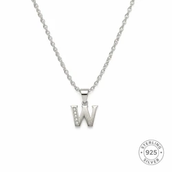 Initial W Necklace